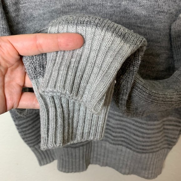 Wotchman Gray Vintage Sweater V Neck Collar - Picture 8 of 12